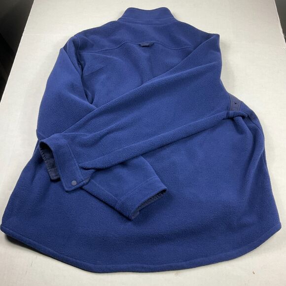 Vineyard Vines Mens Fleece Snap Button Shirt Jacket Blue Shacket Outdoorsy XXL - Picture 11 of 12